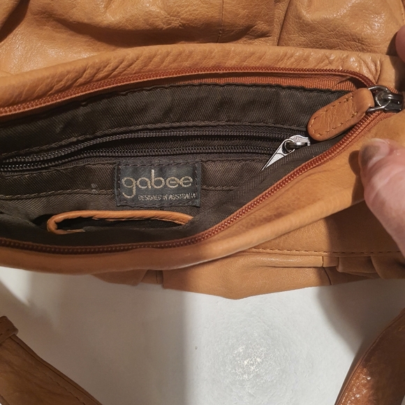 Tan Leather Handbag Gabee - Picture 4 of 7